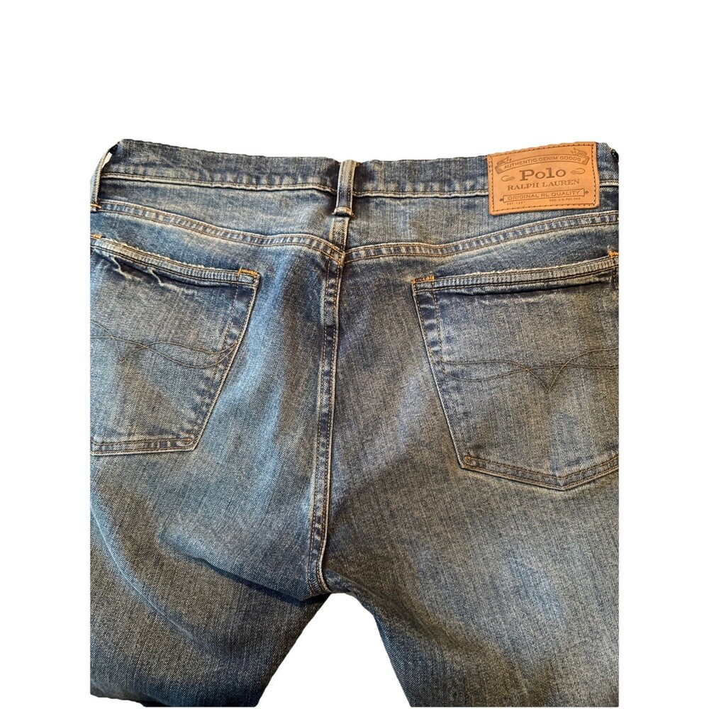 Polo Ralph Lauren The Sullivan Slim Jeans Mens 32/30 Blue Denim Pants Tapered